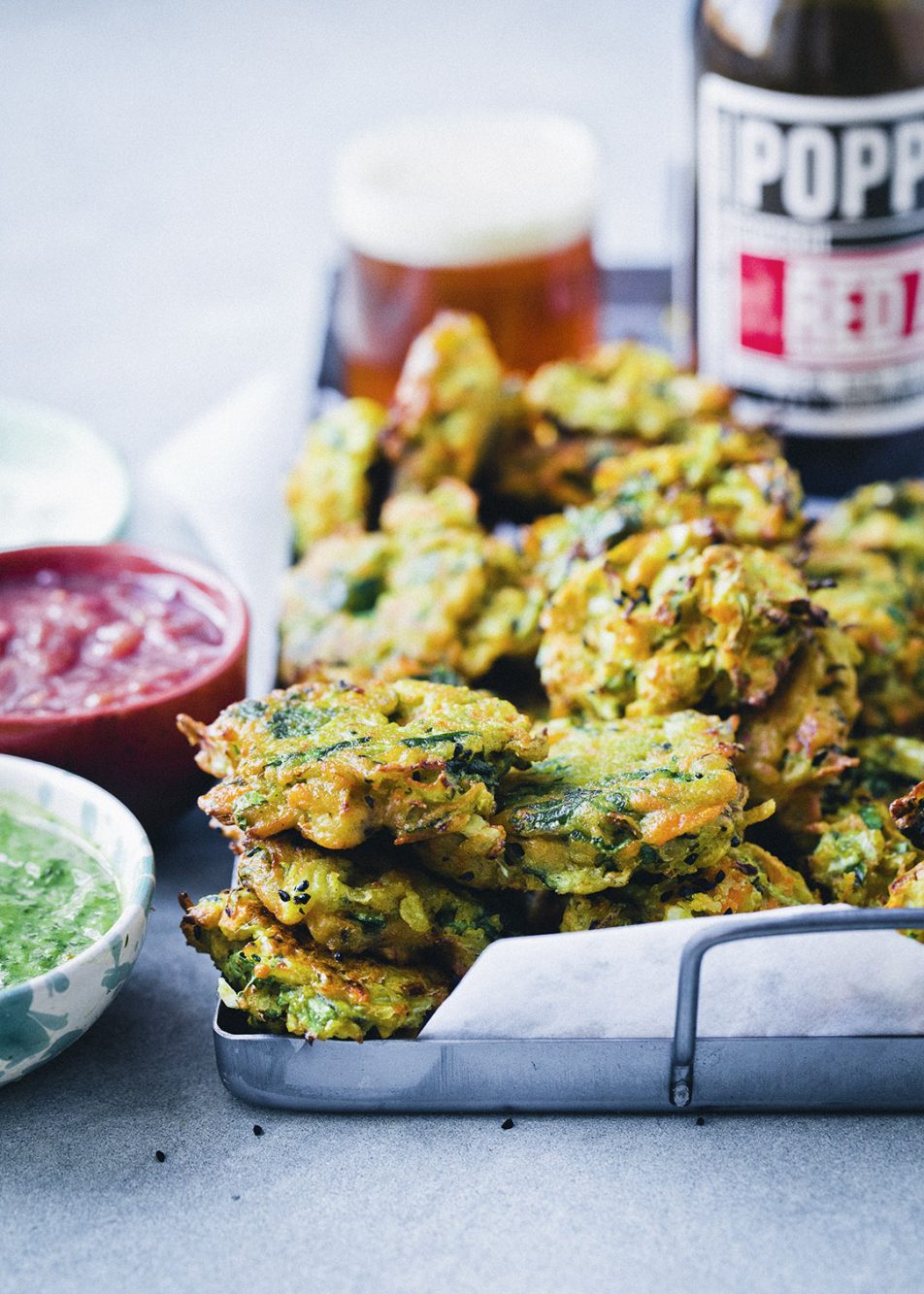 Crispy Pakora with Mint Sauce & Rhubarb Chutney — Green Kitchen Stories